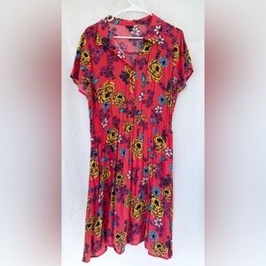 ModCloth super colorful and happy floral. Bright big flowers